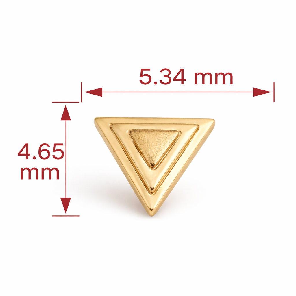 Triangle Aakar Gold Nosepin