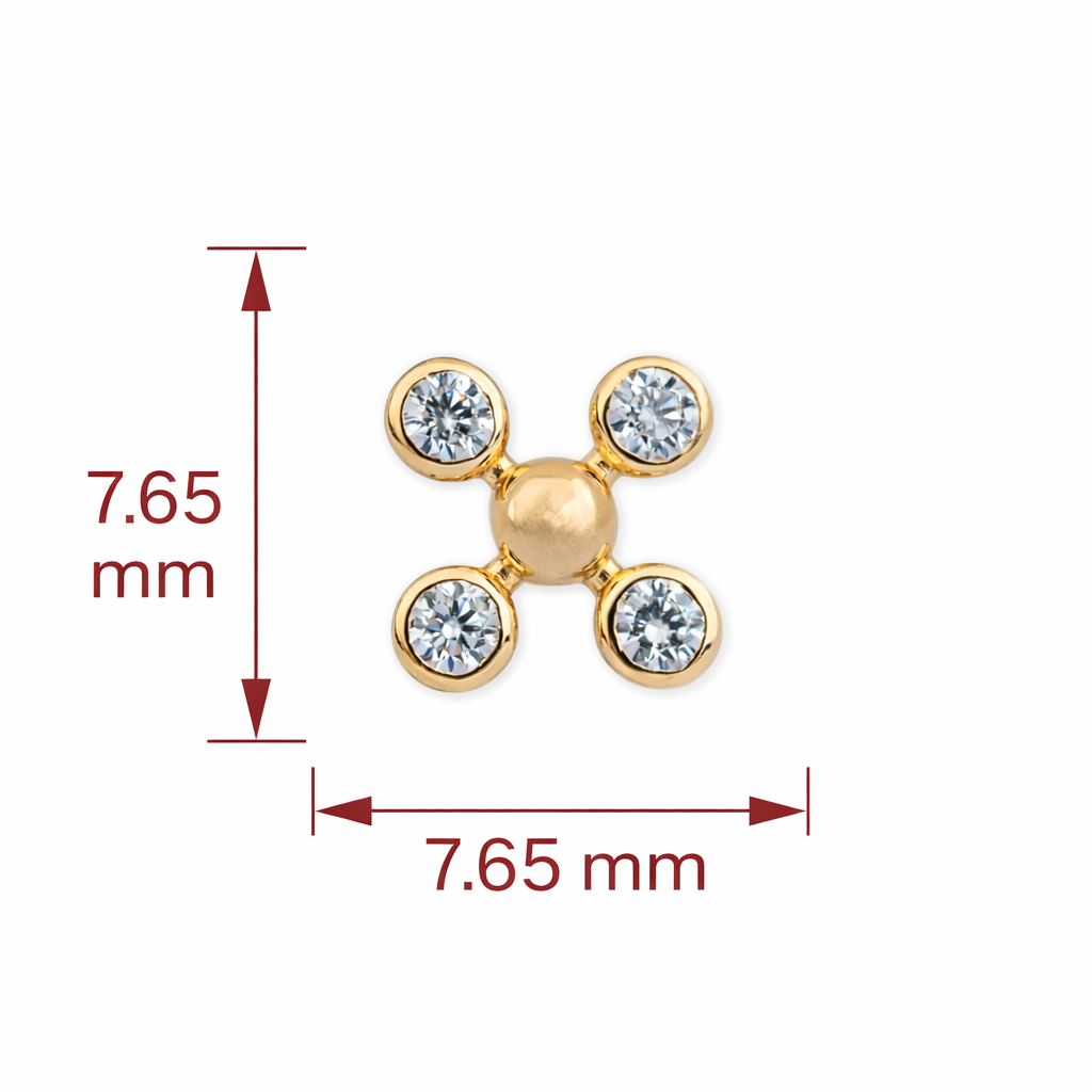 Clover Spark Diamond Nosepin