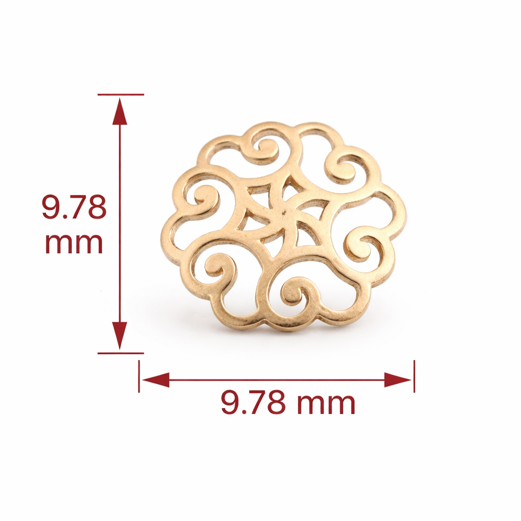 Heritage Filigree Gold Nosepin - 02