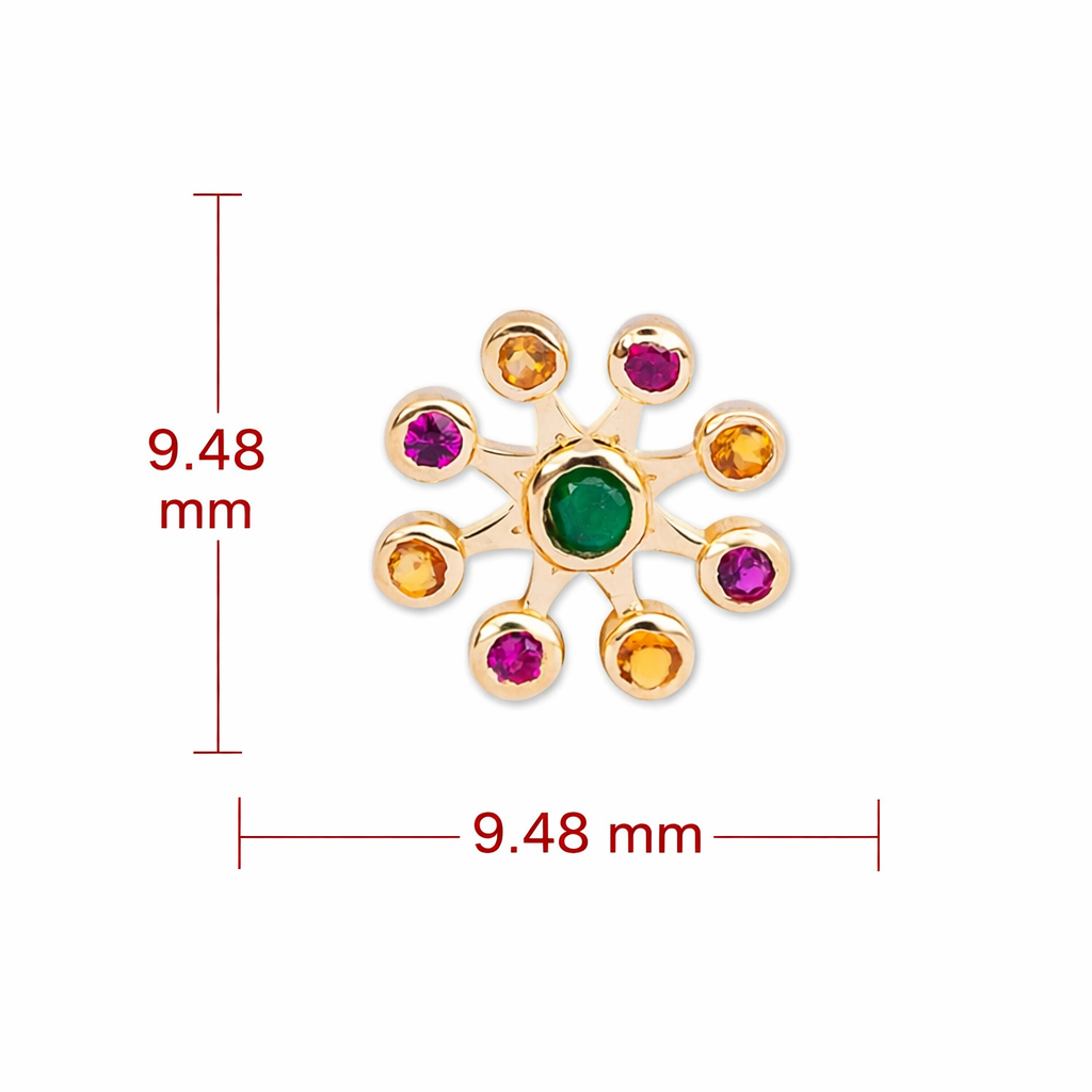 TriGem Radiant Bloom Nosepin