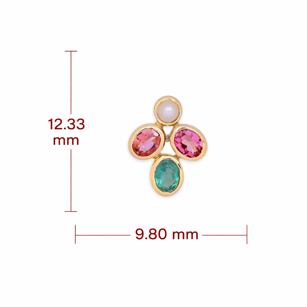 Colour Cluster Aura Nosepin