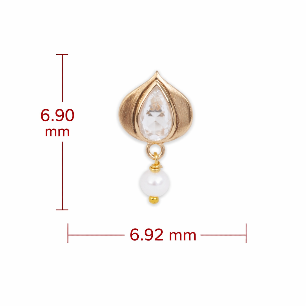Lustre Shell Drop Nosepin