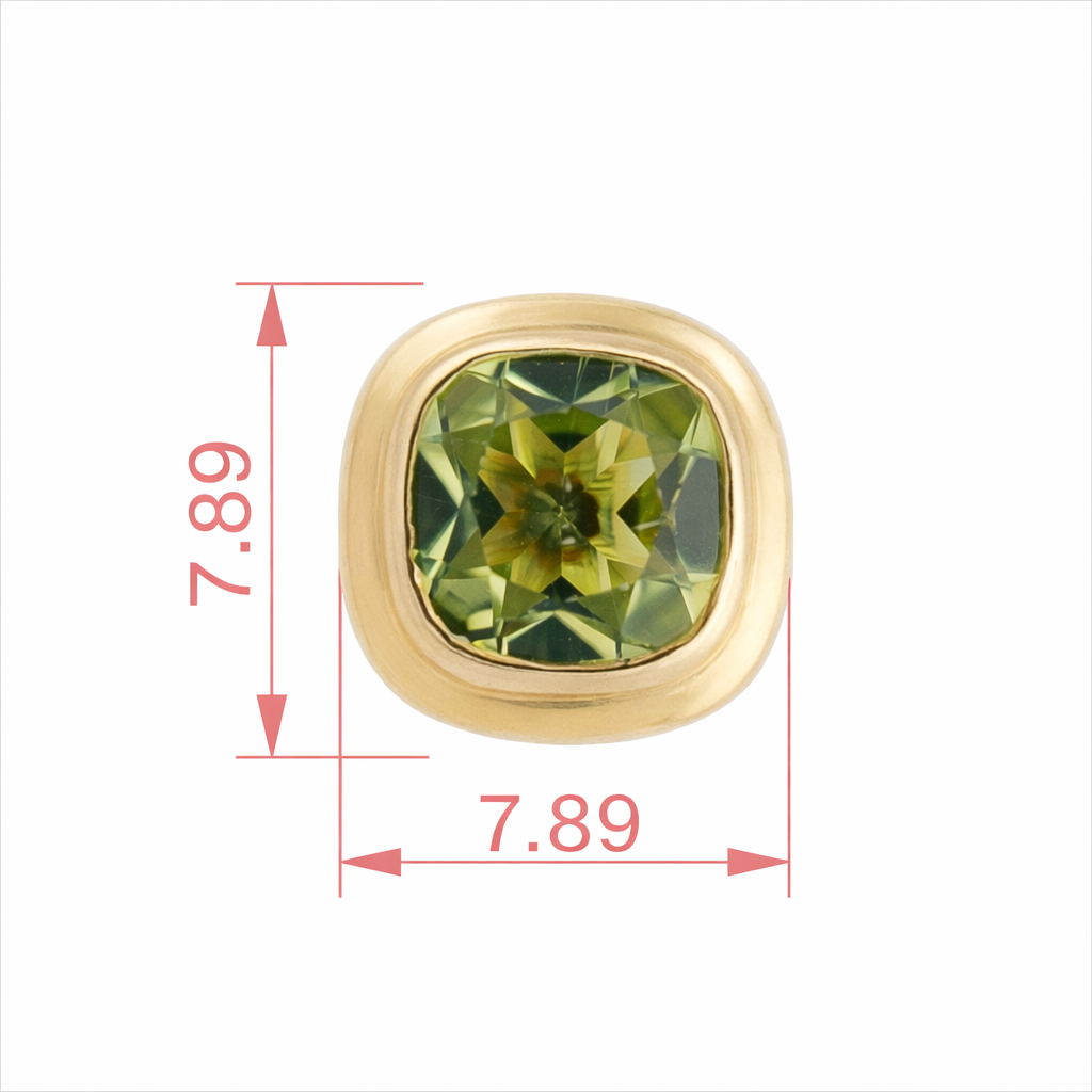 Peridot Cushion Glow Nosepin