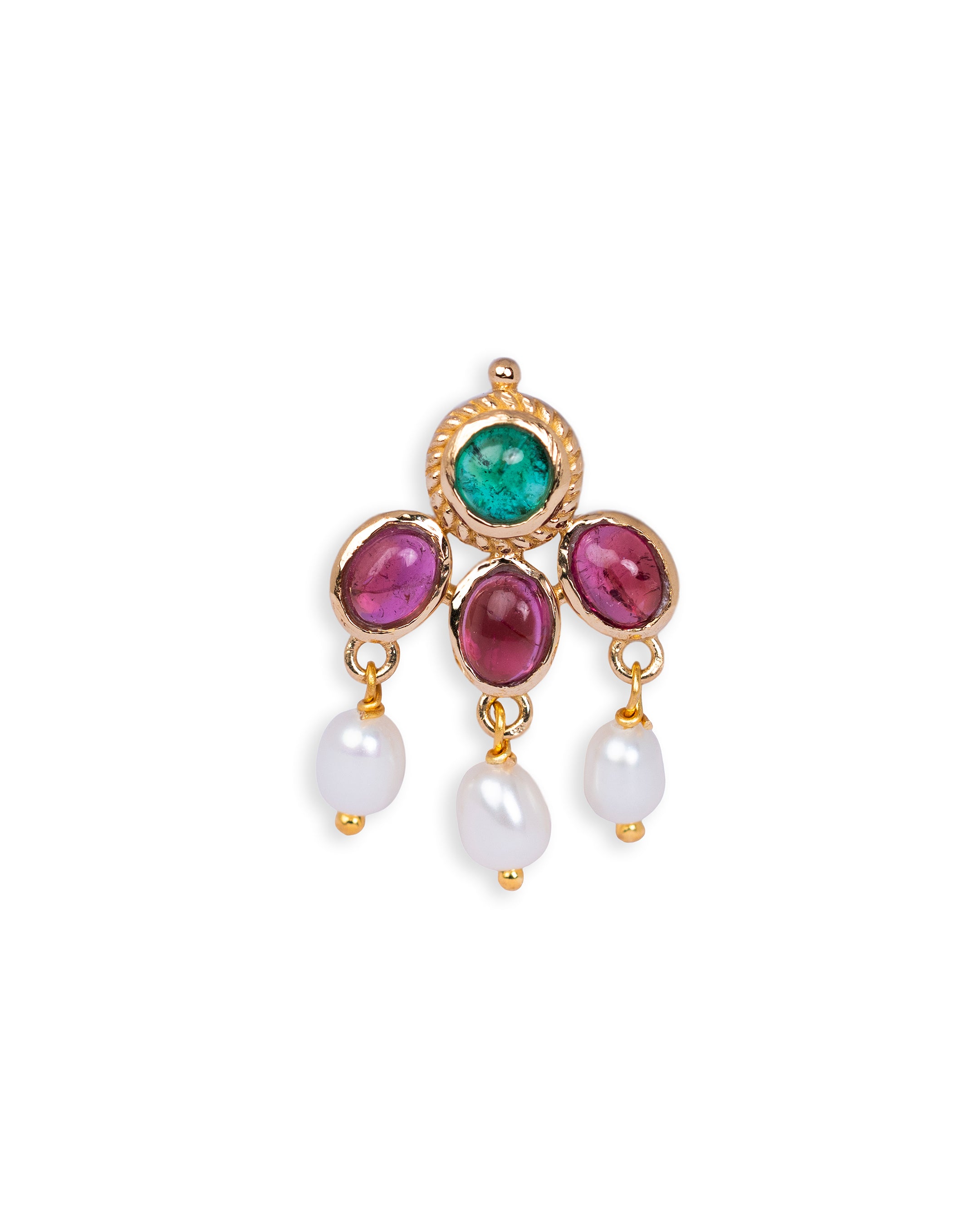 Aurisse Emerald Drop Nosepin