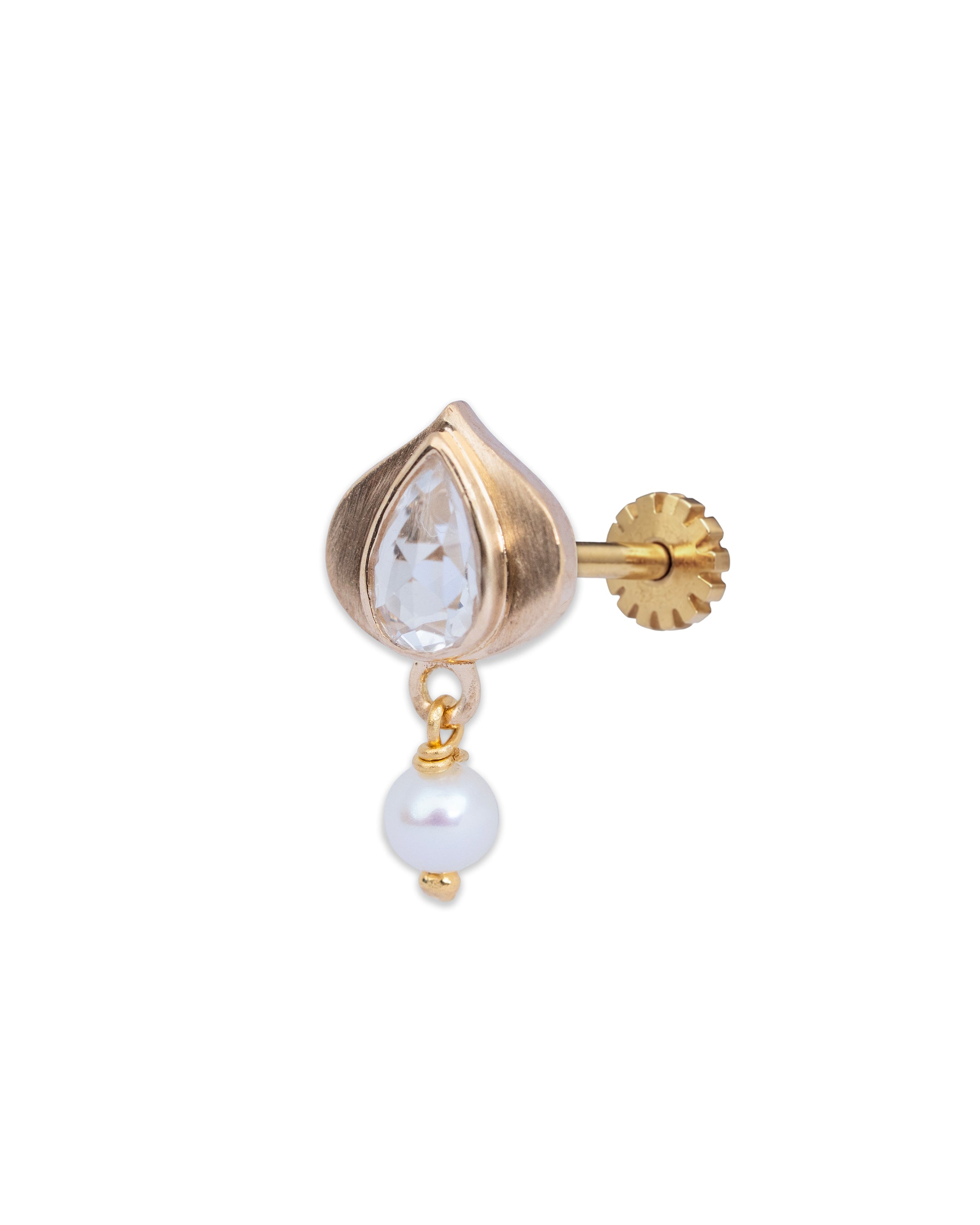 Lustre Shell Drop Nosepin