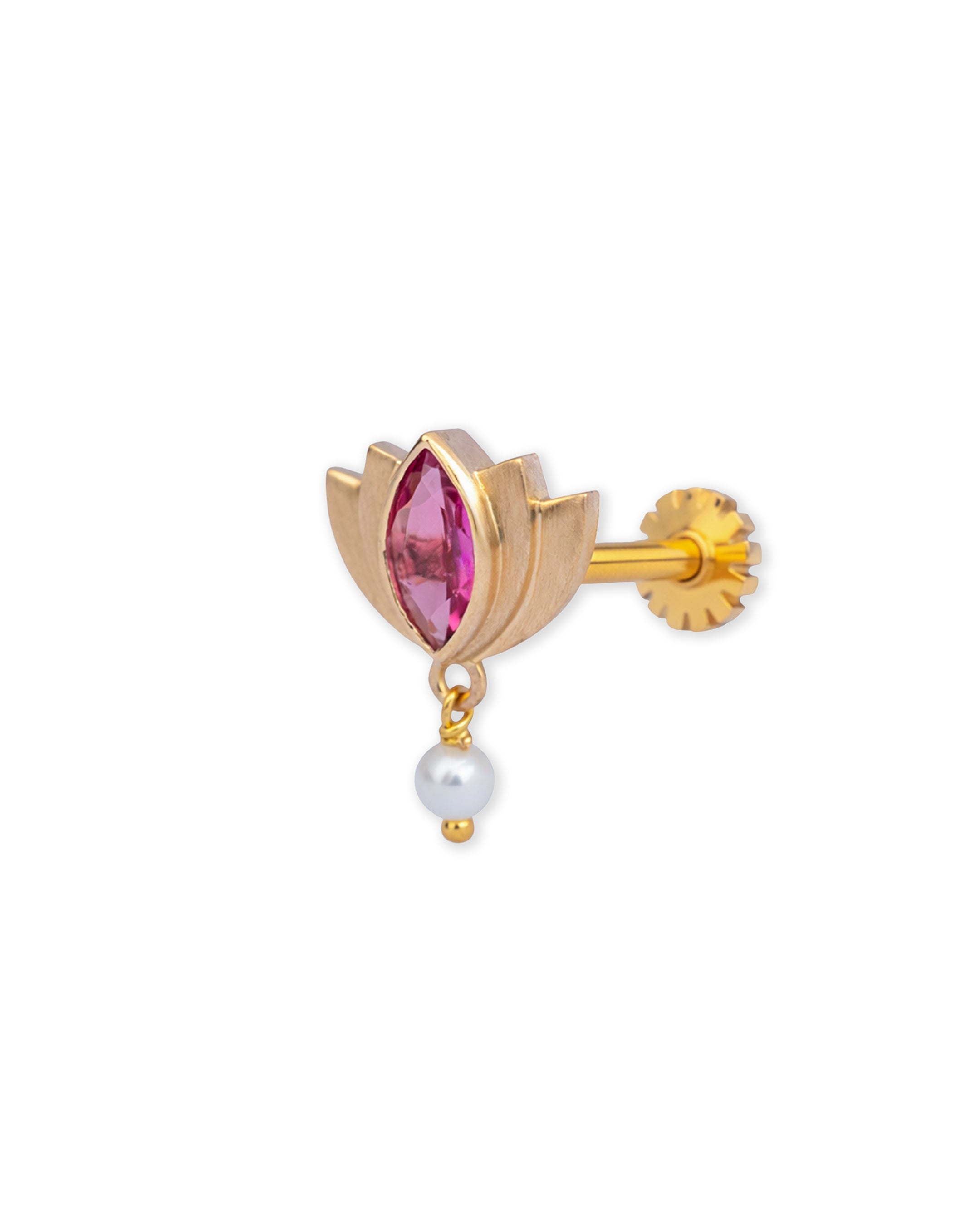 Blush Lotus Drop Nosepin