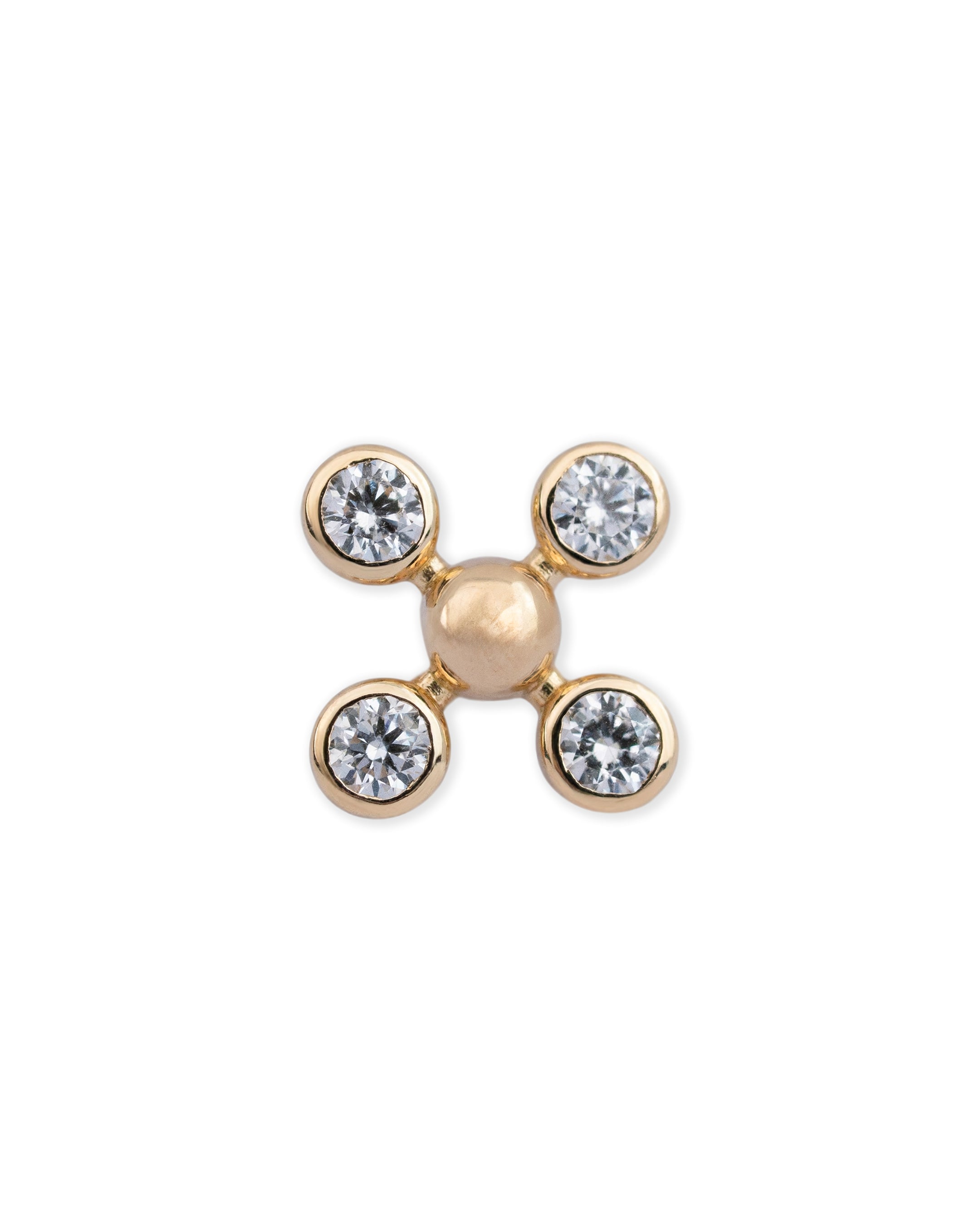 Clover Spark Diamond Nosepin