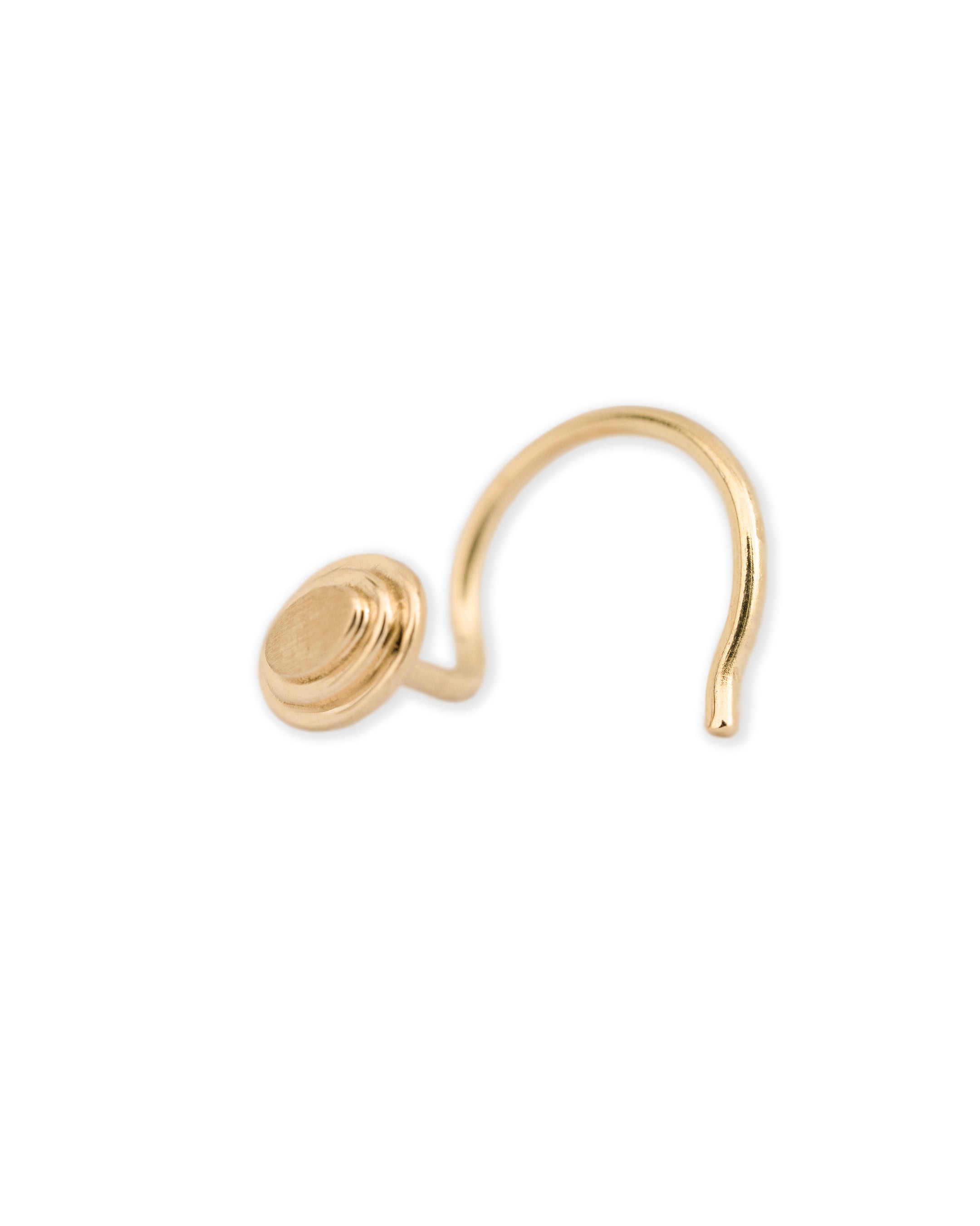 Oval Aakar gold Nosepin