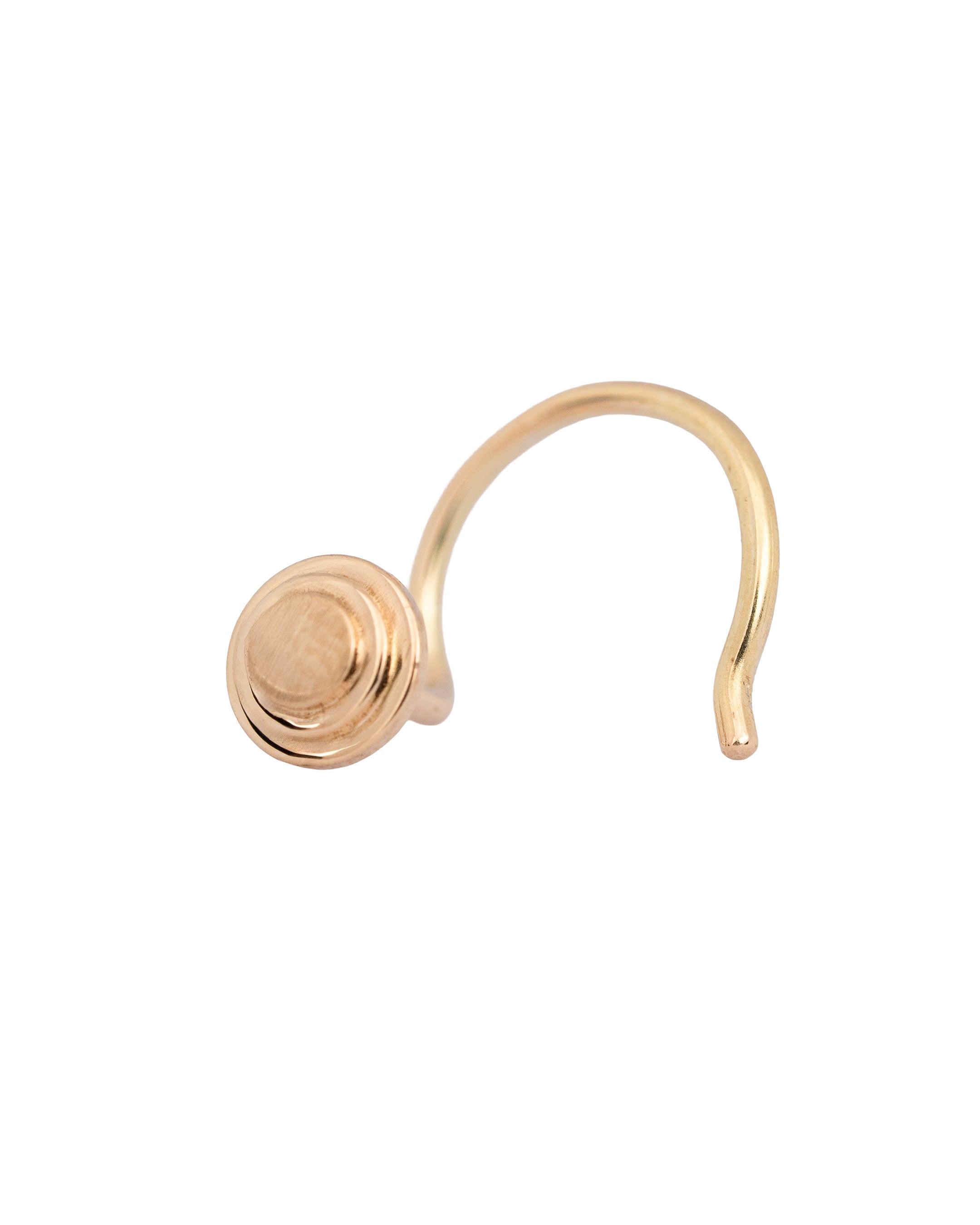 Round Aakar gold Nosepin